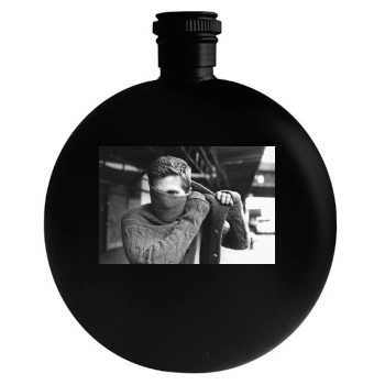 Jake Gyllenhaal Round Flask