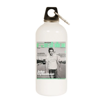 Jake Gyllenhaal White Water Bottle With Carabiner