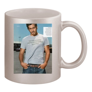 Jake Gyllenhaal 11oz Metallic Silver Mug