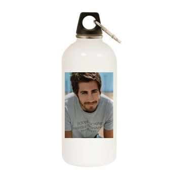 Jake Gyllenhaal White Water Bottle With Carabiner