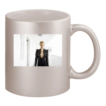 Abbie Cornish 11oz Metallic Silver Mug