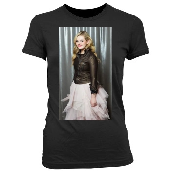 Abigail Breslin Women's Junior Cut Crewneck T-Shirt