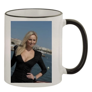 Adriana Karembeu 11oz Colored Rim & Handle Mug