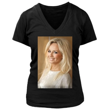 Adriana Karembeu Women's Deep V-Neck TShirt