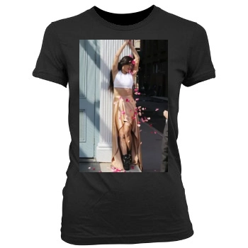 Adriana Lima Women's Junior Cut Crewneck T-Shirt