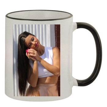 Adriana Lima 11oz Colored Rim & Handle Mug