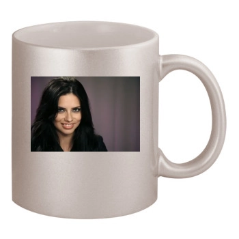 Adriana Lima 11oz Metallic Silver Mug