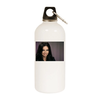 Adriana Lima White Water Bottle With Carabiner