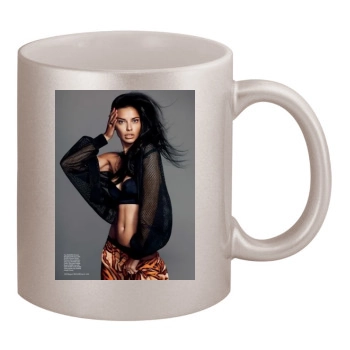 Adriana Lima 11oz Metallic Silver Mug