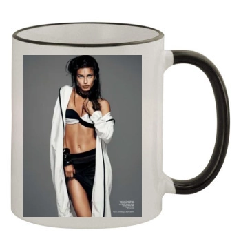 Adriana Lima 11oz Colored Rim & Handle Mug