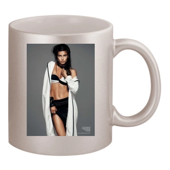 Adriana Lima 11oz Metallic Silver Mug