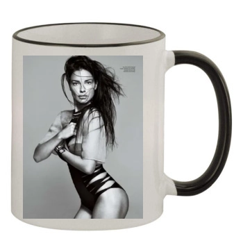 Adriana Lima 11oz Colored Rim & Handle Mug