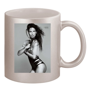 Adriana Lima 11oz Metallic Silver Mug