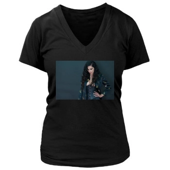 Adrianne Curry Women's Deep V-Neck TShirt