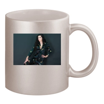 Adrianne Curry 11oz Metallic Silver Mug