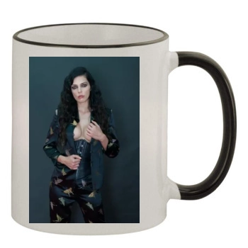 Adrianne Curry 11oz Colored Rim & Handle Mug