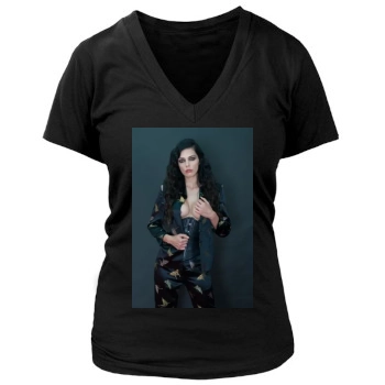 Adrianne Curry Women's Deep V-Neck TShirt