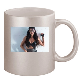 Adrianne Curry 11oz Metallic Silver Mug