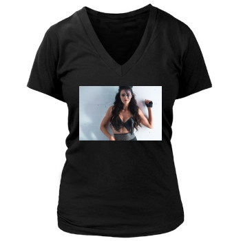 Adrianne Curry Women's Deep V-Neck TShirt