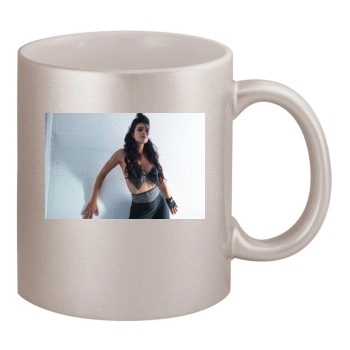 Adrianne Curry 11oz Metallic Silver Mug