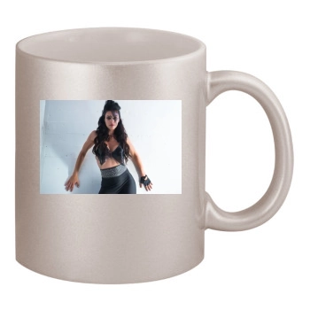 Adrianne Curry 11oz Metallic Silver Mug