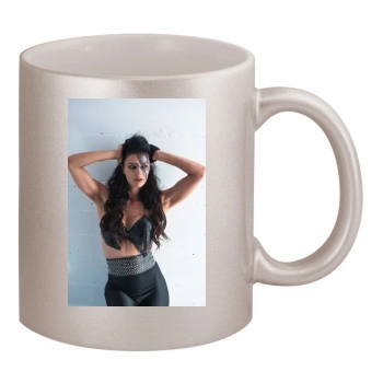 Adrianne Curry 11oz Metallic Silver Mug