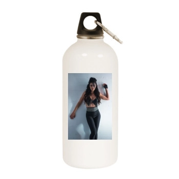 Adrianne Curry White Water Bottle With Carabiner