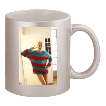 Agyness Deyn 11oz Metallic Silver Mug