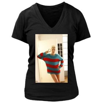 Agyness Deyn Women's Deep V-Neck TShirt