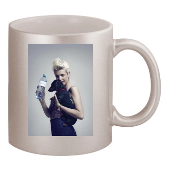 Agyness Deyn 11oz Metallic Silver Mug