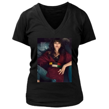 Aishwarya Rai Women's Deep V-Neck TShirt