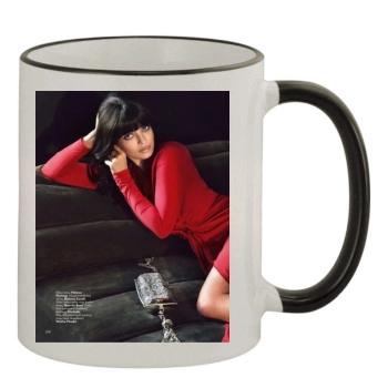 Aishwarya Rai 11oz Colored Rim & Handle Mug