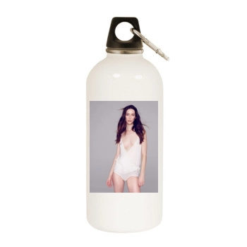 Alana Zimmer White Water Bottle With Carabiner