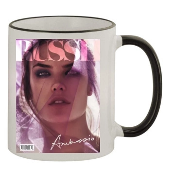 Alessandra Ambrosio 11oz Colored Rim & Handle Mug