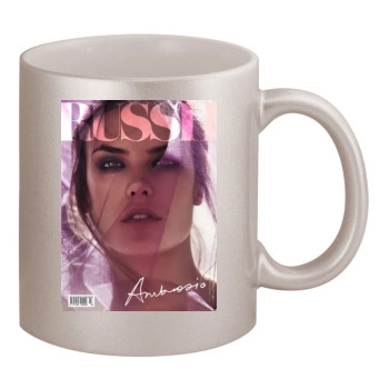 Alessandra Ambrosio 11oz Metallic Silver Mug