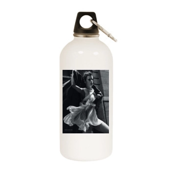 Alessandra Ambrosio White Water Bottle With Carabiner