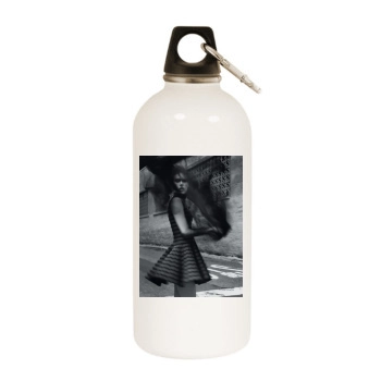 Alessandra Ambrosio White Water Bottle With Carabiner