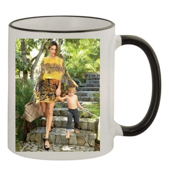 Alessandra Ambrosio 11oz Colored Rim & Handle Mug