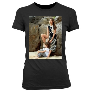 Alessandra Ambrosio Women's Junior Cut Crewneck T-Shirt