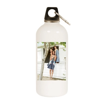 Alessandra Ambrosio White Water Bottle With Carabiner