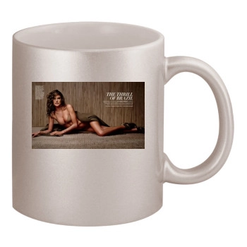 Alessandra Ambrosio 11oz Metallic Silver Mug