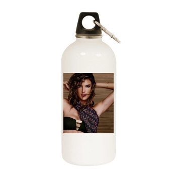 Alessandra Ambrosio White Water Bottle With Carabiner