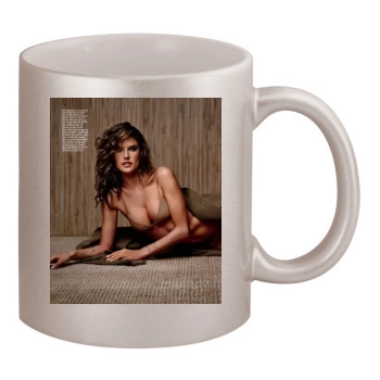 Alessandra Ambrosio 11oz Metallic Silver Mug