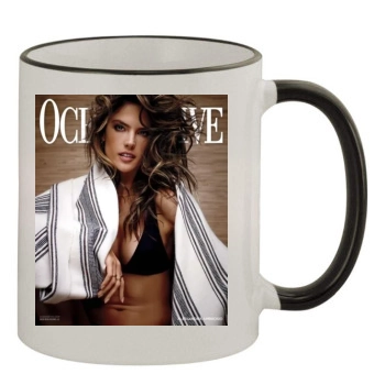 Alessandra Ambrosio 11oz Colored Rim & Handle Mug