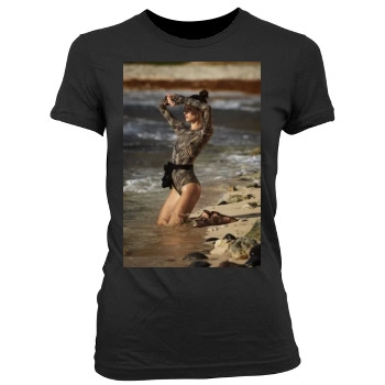 Alessandra Ambrosio Women's Junior Cut Crewneck T-Shirt