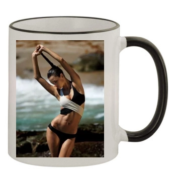 Alessandra Ambrosio 11oz Colored Rim & Handle Mug