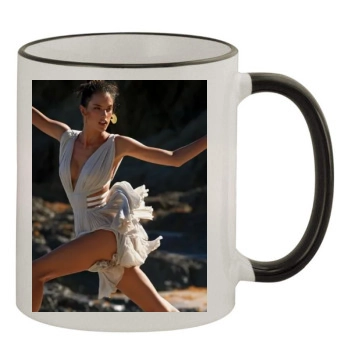 Alessandra Ambrosio 11oz Colored Rim & Handle Mug