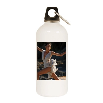 Alessandra Ambrosio White Water Bottle With Carabiner