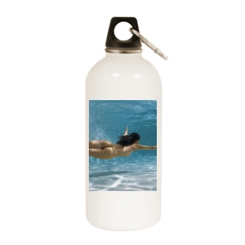 Alexandra Kamp White Water Bottle With Carabiner