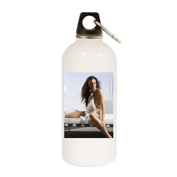 Alexandra Kamp White Water Bottle With Carabiner